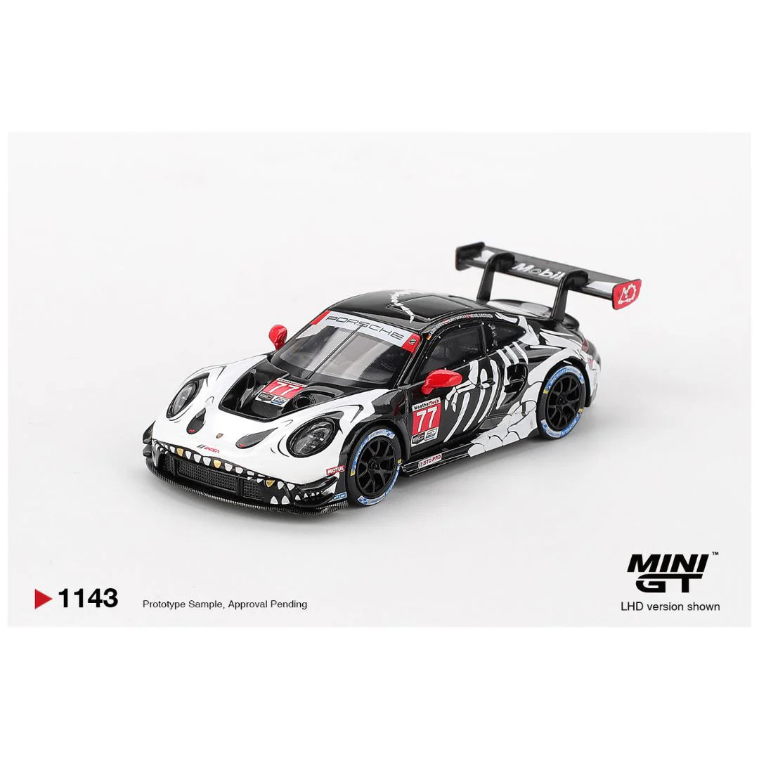 MINIGT 1/64ポルシェ911 1143 model collection Mini GT #1143 Porsche 911 GT3 R #77 AO Racing 2025 IMSA Petit Le