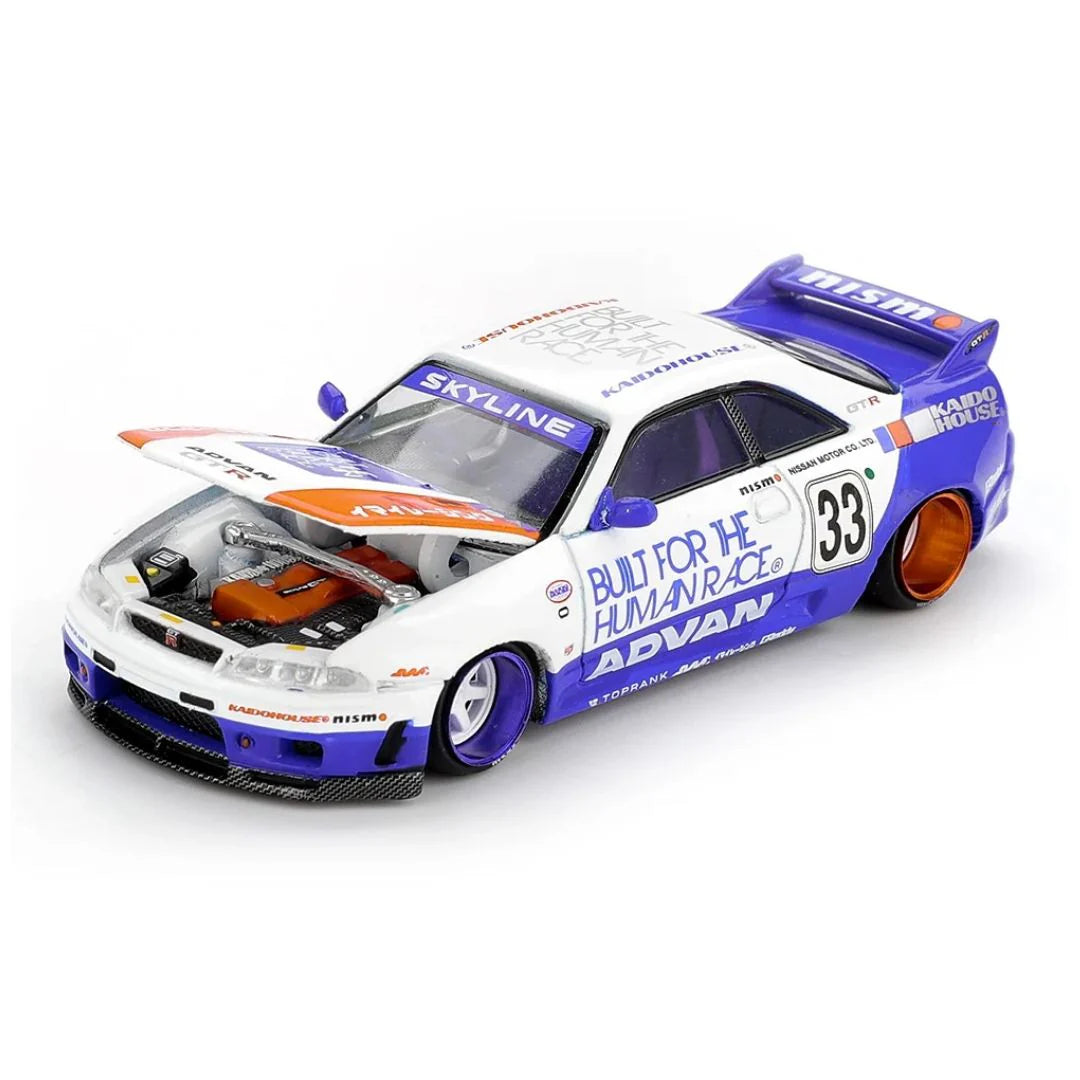 Mini GT Kaido House #213: Nissan Skyline GT-R (R33) BFTHR V1 – 1:64 Scale Die-Cast Model | Pre-Order