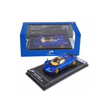 Poster Cars Pagani Zonda F Argentina Blue (H01) – 1:64 Scale Diecast Model