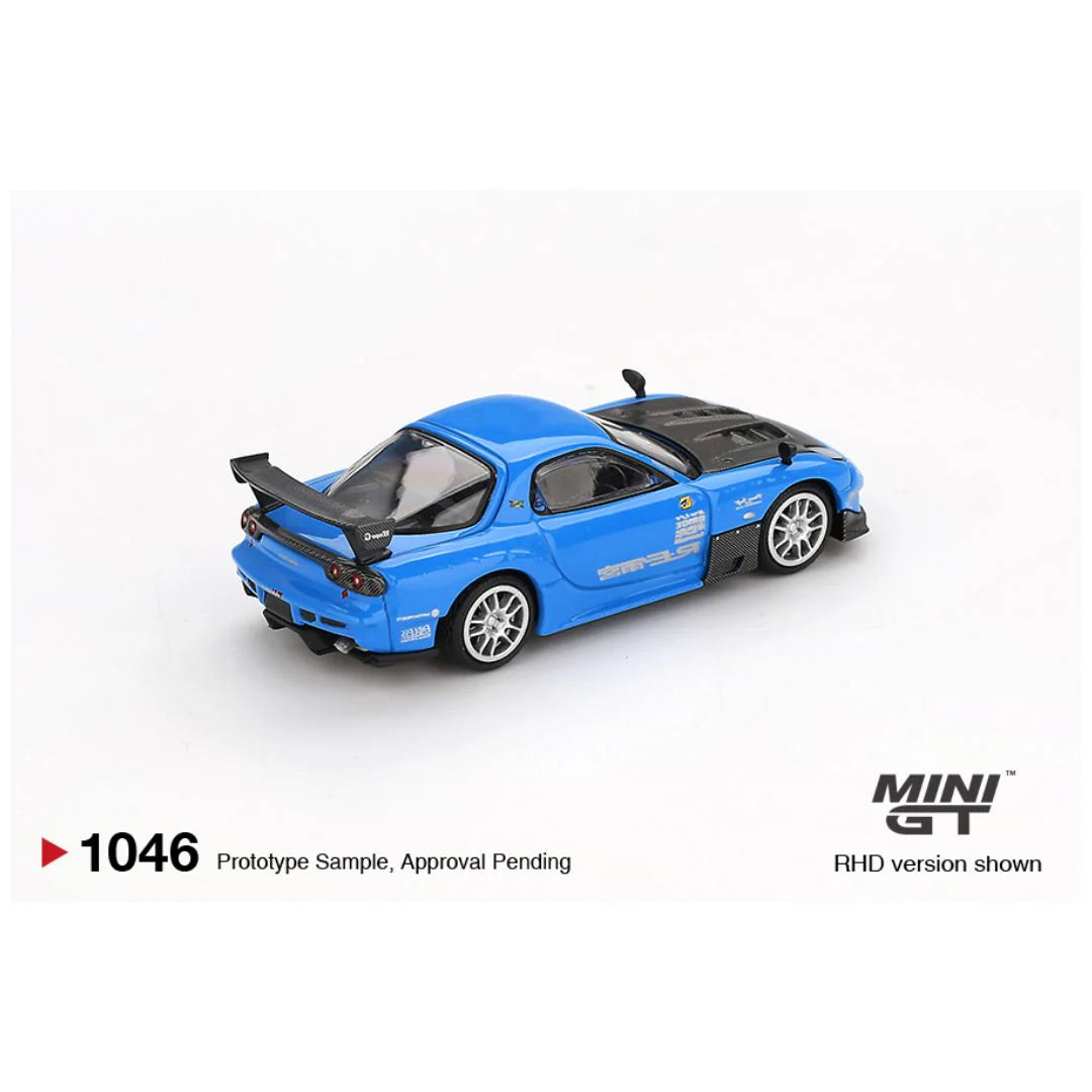 Mini GT #1046 Mazda RX-7 RE-Amemiya 20B NA 3ROTOR-7 "Ama-san Go" – 1:64 Scale Diecast Model
