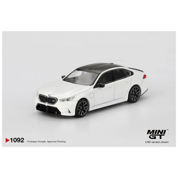 Mini GT #1092 BMW M5 Alpine White – 1:64 Scale Diecast Model