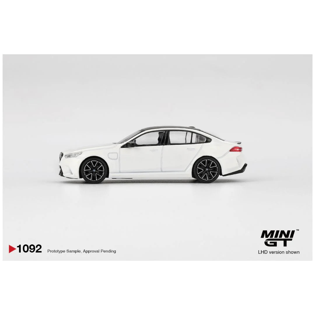 Mini GT #1092 BMW M5 Alpine White – 1:64 Scale Diecast Model