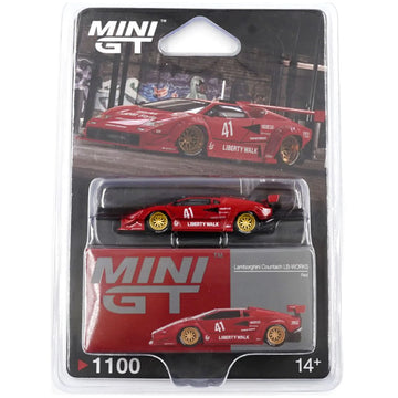 MiMini GT #1100 Lamborghini Countach LB-WORKS Red – 1:64 Scale Diecast Model (Copy)