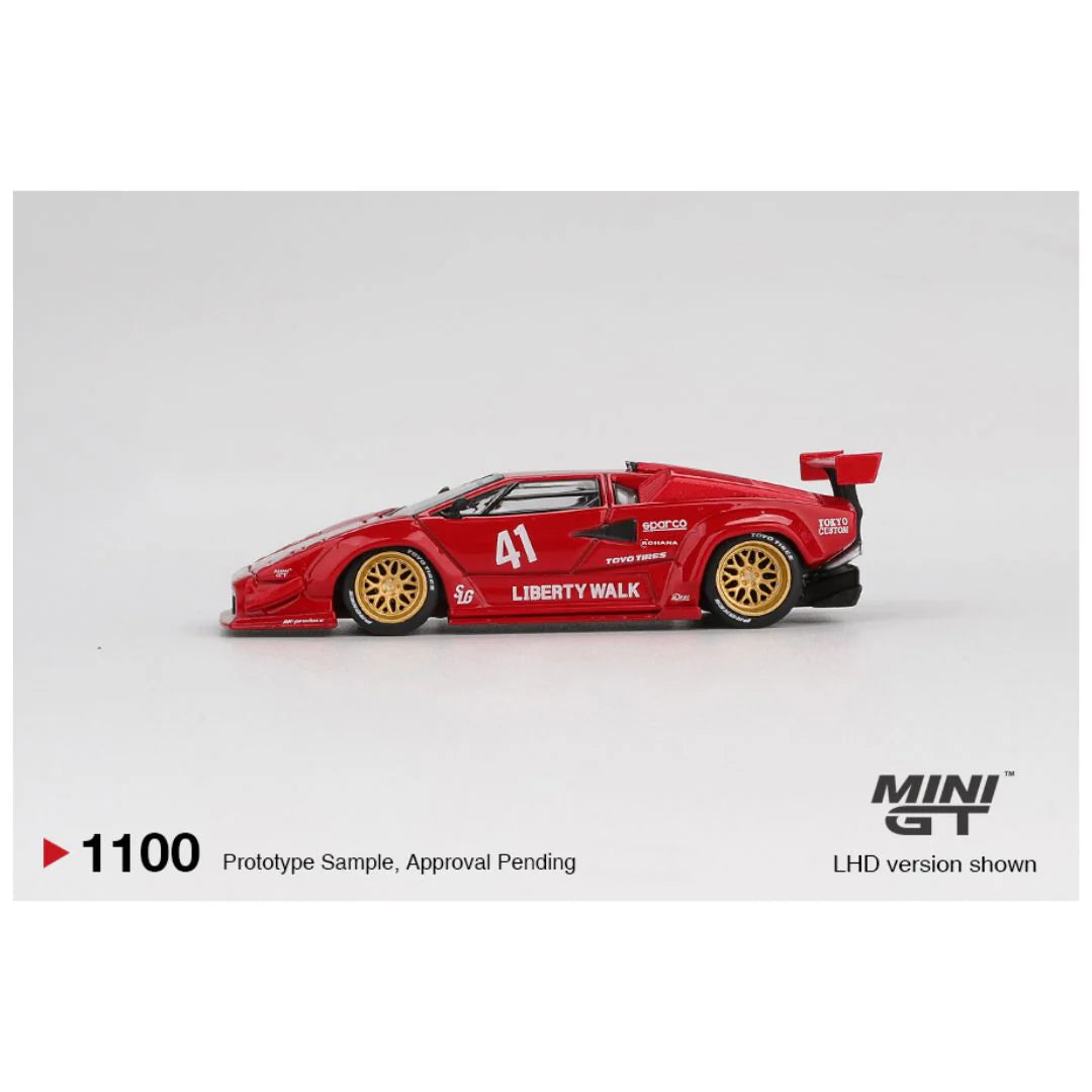 MiMini GT #1100 Lamborghini Countach LB-WORKS Red – 1:64 Scale Diecast Model (Copy)