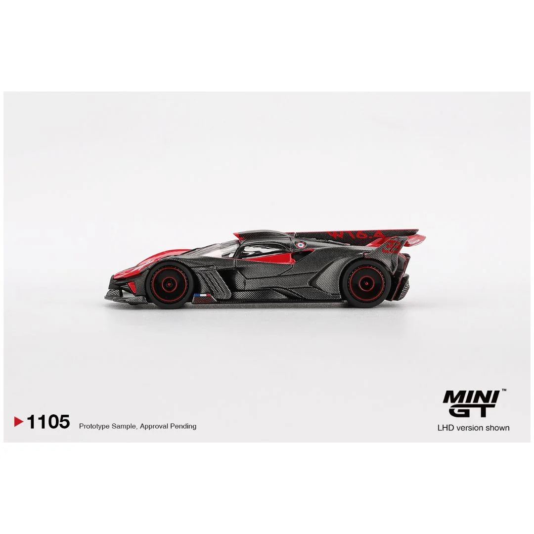Mini GT #1105 Bugatti Bolide Red – 1:64 Scale Diecast Model | Box Packed