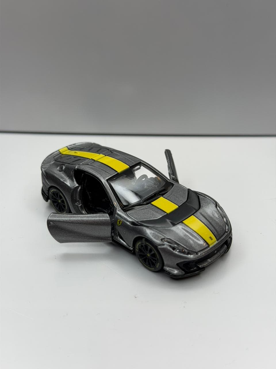 Bburago Ferrari 812 Competizione Silver – 1:64 Scale Die-Cast Model