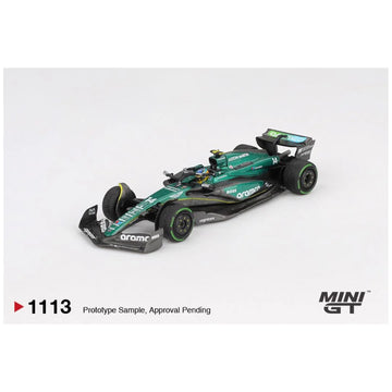 Mini GT #1113 Aston Martin AMR24 #14 Fernando Alonso F1 2024 – 1:64 Scale Diecast Model