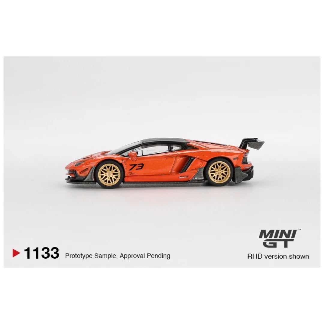 Mini GT PRE-ORDER #1133 LB★WORKS Lamborghini Aventador Limited Edition Orange MDX 2025 – 1:64 Scale Diecast Model