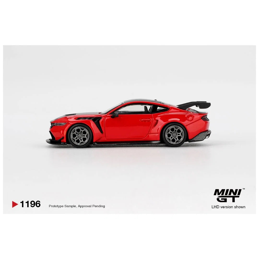 Mini GT #1196 Ford Mustang GTD Race Red – 1:64 Scale Diecast Model