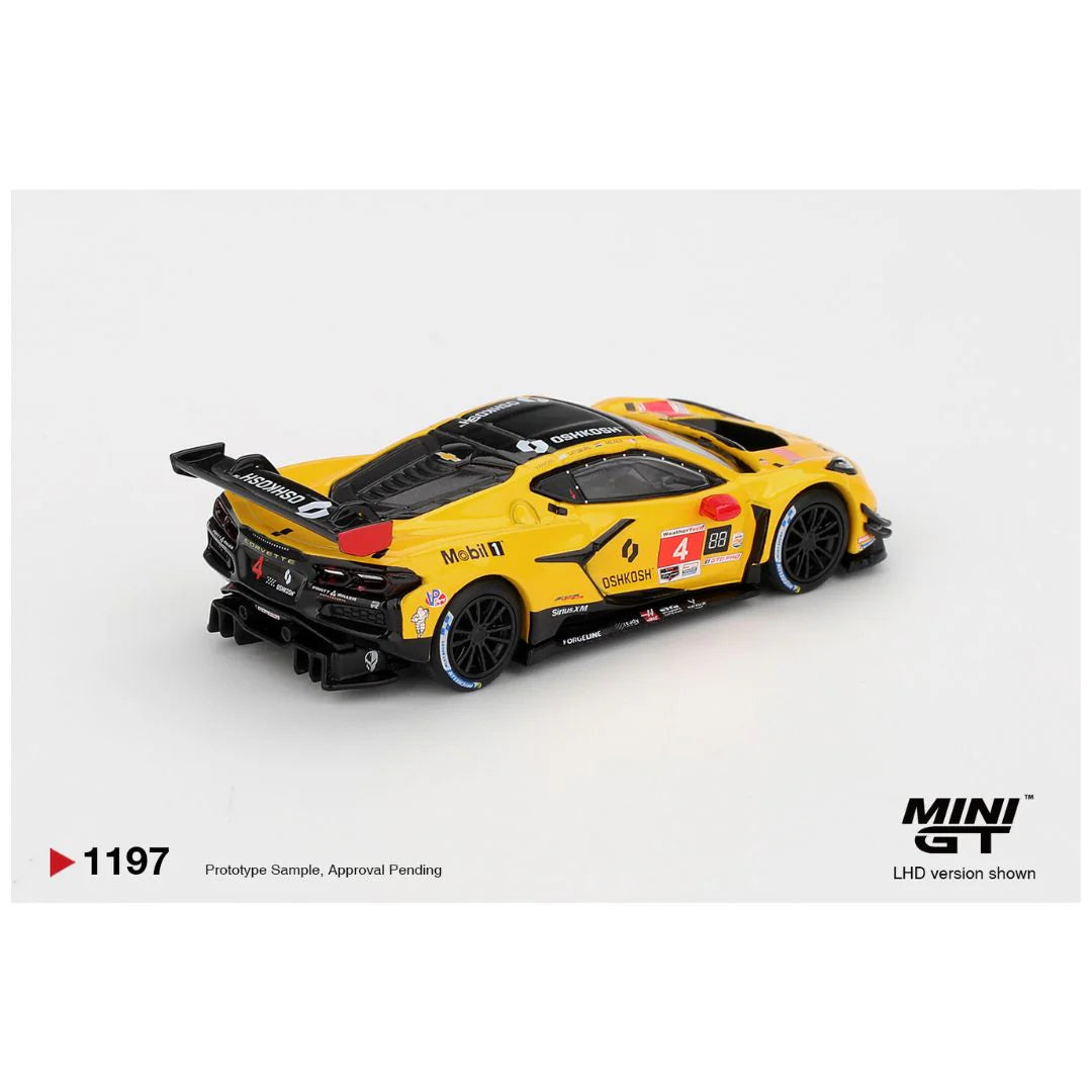Mini GT #1197 Chevrolet Corvette Z06 GT3.R #4 Corvette Racing by Pratt Miller Motorsports 2025 IMSA Daytona 24 Hrs – Pre-Order | 1:64 Scale Die-Cast Model