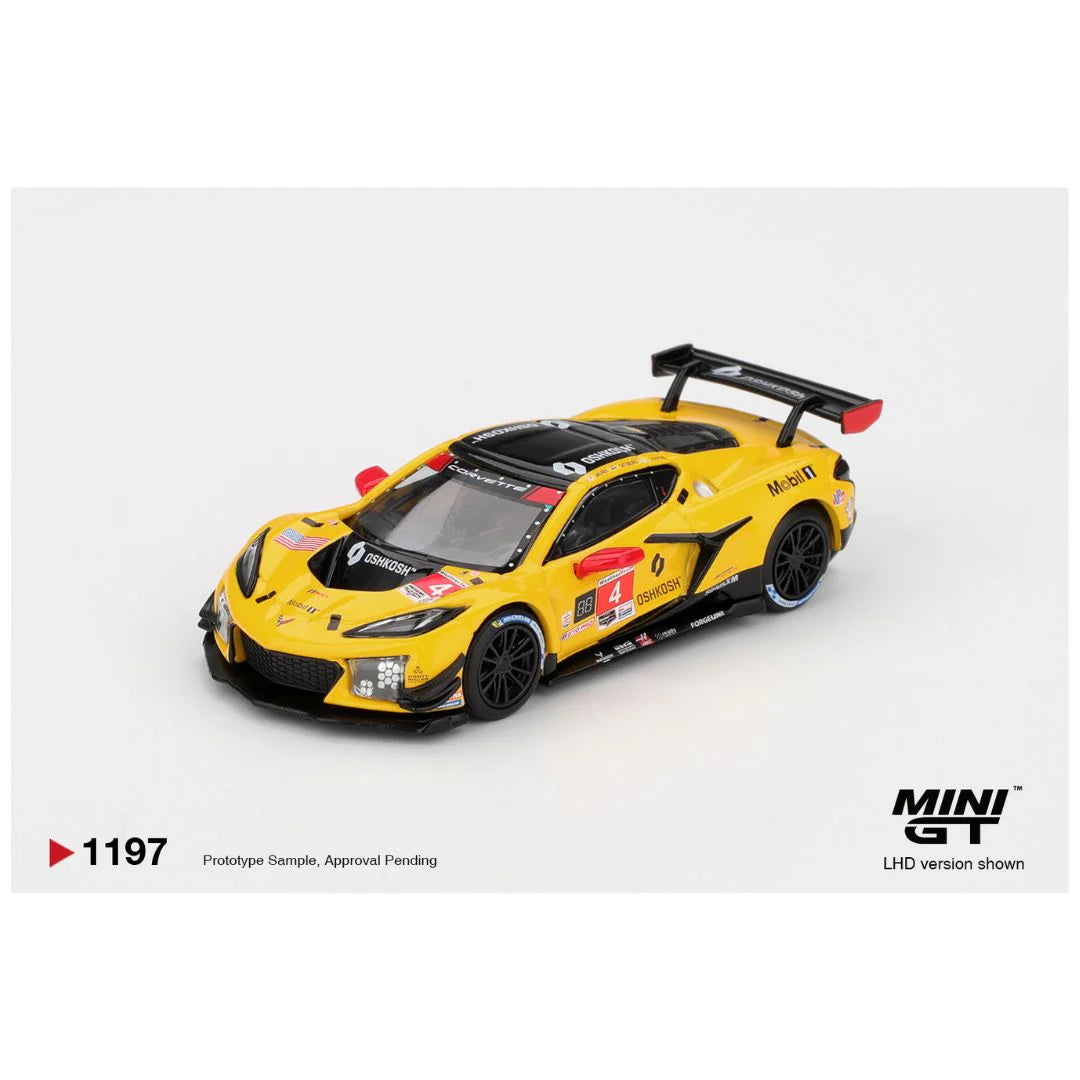Mini GT #1197 Chevrolet Corvette Z06 GT3.R #4 Corvette Racing by Pratt Miller Motorsports 2025 IMSA Daytona 24 Hrs – Pre-Order | 1:64 Scale Die-Cast Model