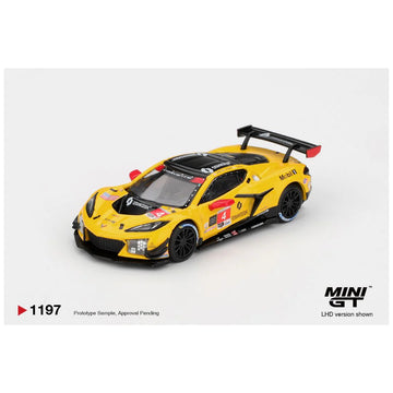 Mini GT #1197 Chevrolet Corvette Z06 GT3.R #4 Corvette Racing by Pratt Miller Motorsports 2025 IMSA Daytona 24 Hrs – Pre-Order | 1:64 Scale Die-Cast Model