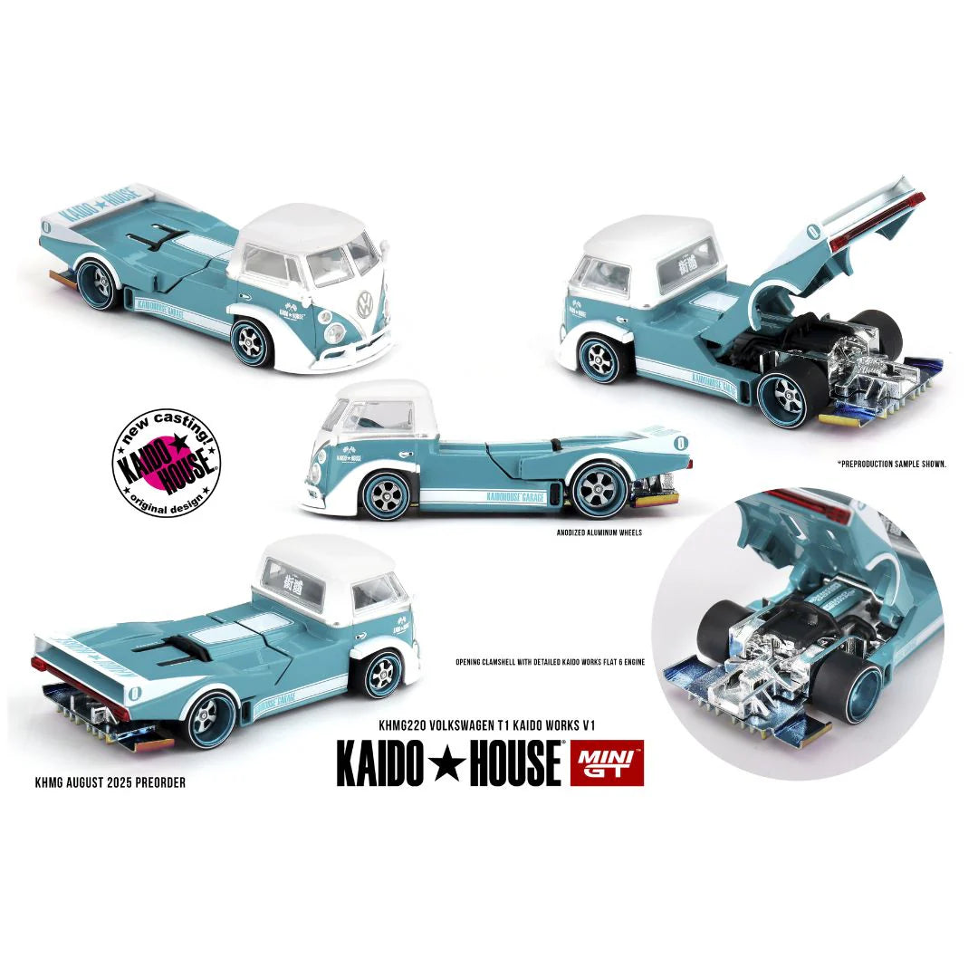 Mini GT Kaido House #220 Volkswagen T1 KAIDO WORKS V1 – Pre-Order | 1:64 Scale Die-Cast Model