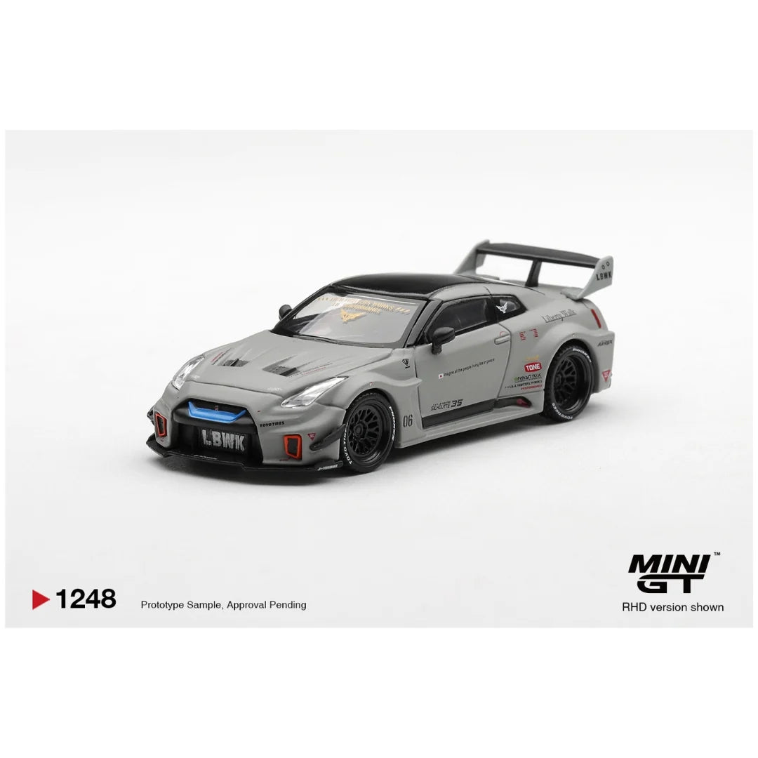 Mini GT PRE-ORDER #1248 Nissan LB-Silhouette WORKS GT 35GT-RR Ver.1 Matt Grey – 1:64 Scale Diecast Model