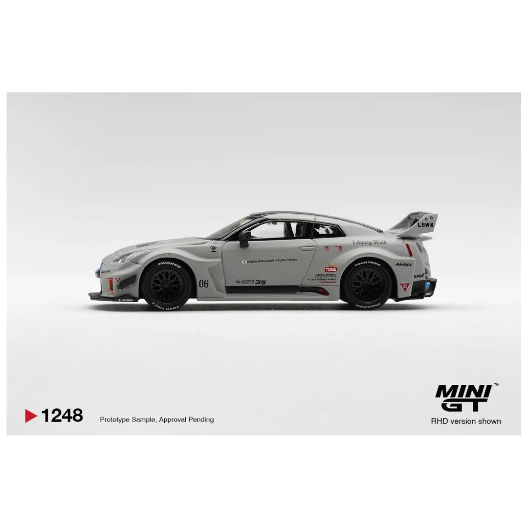 Mini GT PRE-ORDER #1248 Nissan LB-Silhouette WORKS GT 35GT-RR Ver.1 Matt Grey – 1:64 Scale Diecast Model