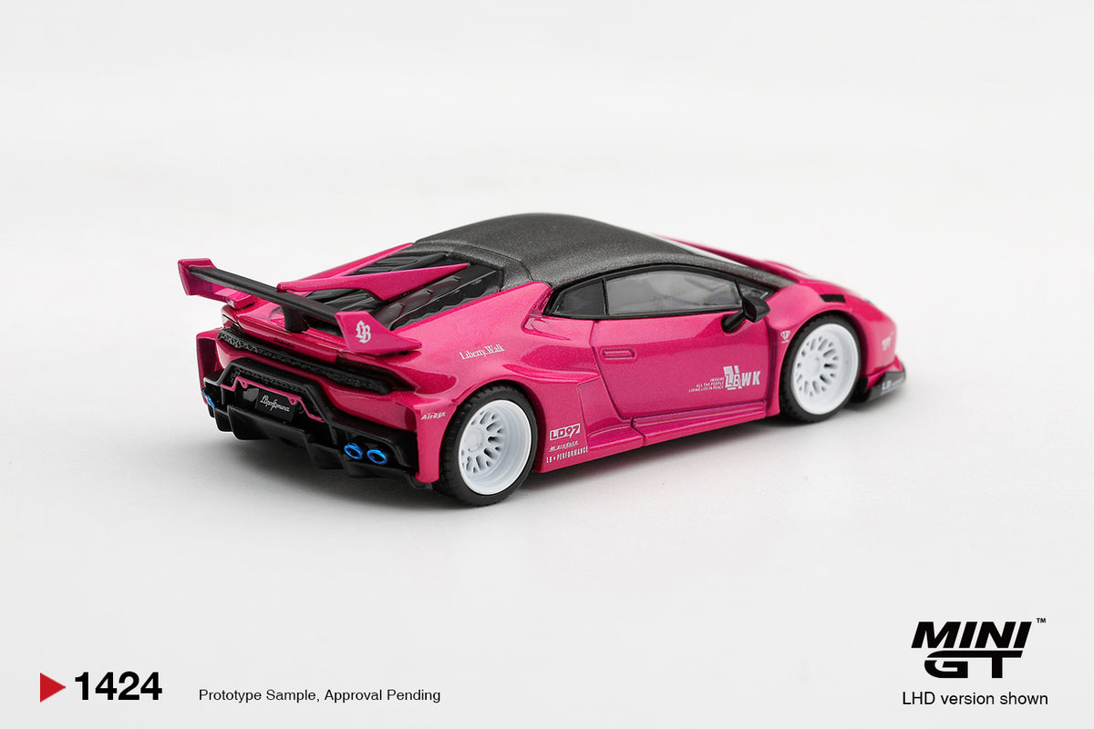 PREORDER: MINI GT #1424 LB★WORKS Lamborghini Huracán GT Ruby Purple | 1:64 Scale Diecast Model