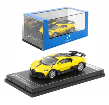 Poster Car Bugatti Divo Jaune Soufre – 1:64 Scale Diecast Model