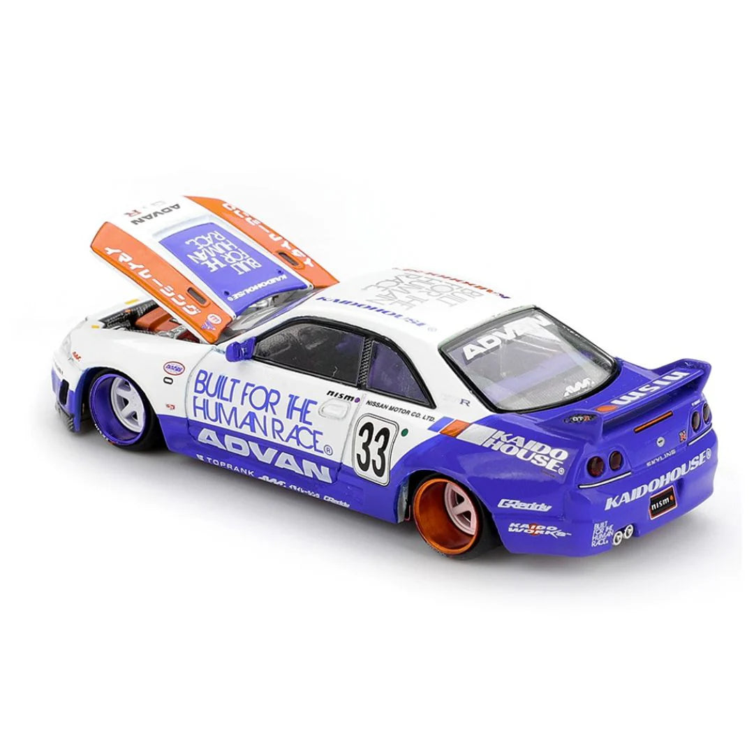 Mini GT Kaido House #213: Nissan Skyline GT-R (R33) BFTHR V1 – 1:64 Scale Die-Cast Model | Pre-Order