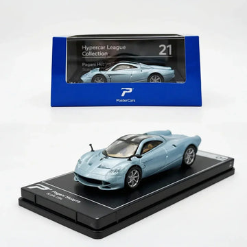 Poster Cars Pagani Huayra Codalunga Azzurro Sardegna (H21) – 1:64 Scale Diecast Model