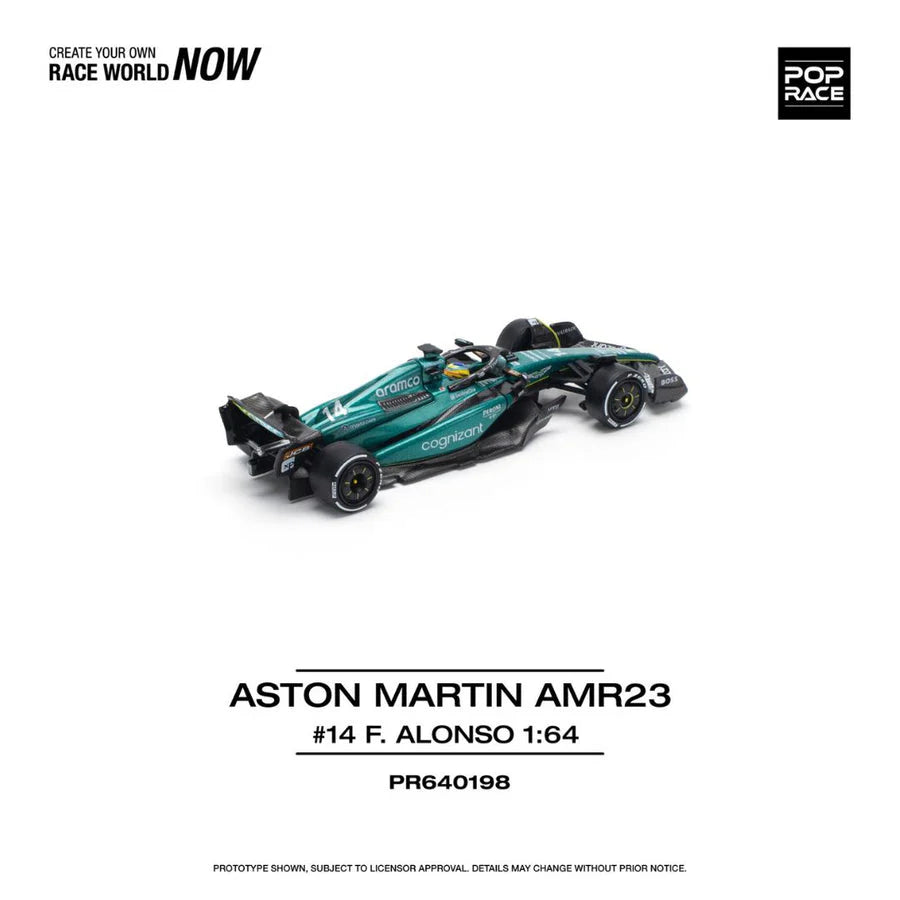 Pop Race PR64-198 Aston Martin Aramco AMR23 Formula One Team – Pre-Order | 1:64 Scale Premium Die-Cast Model