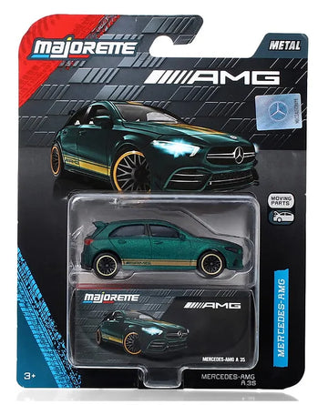 Majorette Mercedes-AMG A 35 Deluxe Die-Cast Toy Car – Dark Green