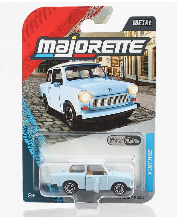Majorette Trabant P 601 Premium Die-Cast Free Wheel Car – Blue