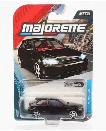 Majorette Honda Civic Type R EK9 Premium Die-Cast Free Wheel Car – Black