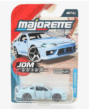 Majorette Nissan Silvia S15 Spec R Aero JDM Legends Premium Die Cast Car Light Blue