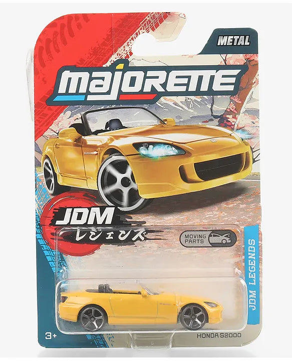 Majorette Honda S2000 JDM Legends Premium Die-Cast Car – Yellow