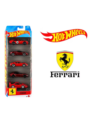 Hot Wheels Ferrari 5-Pack – Imported | 1:64 Scale Die-Cast Models