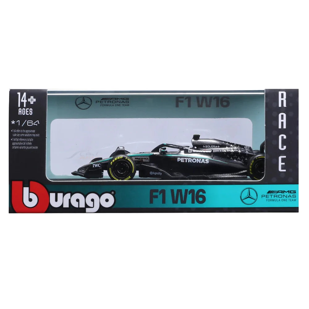 OFFICIAL BBURAGO 2025 MERCEDES-AMG W16 12 KIMI ANTONELLI - SCALE 1 : 64 DIECAST SCALE MODEL