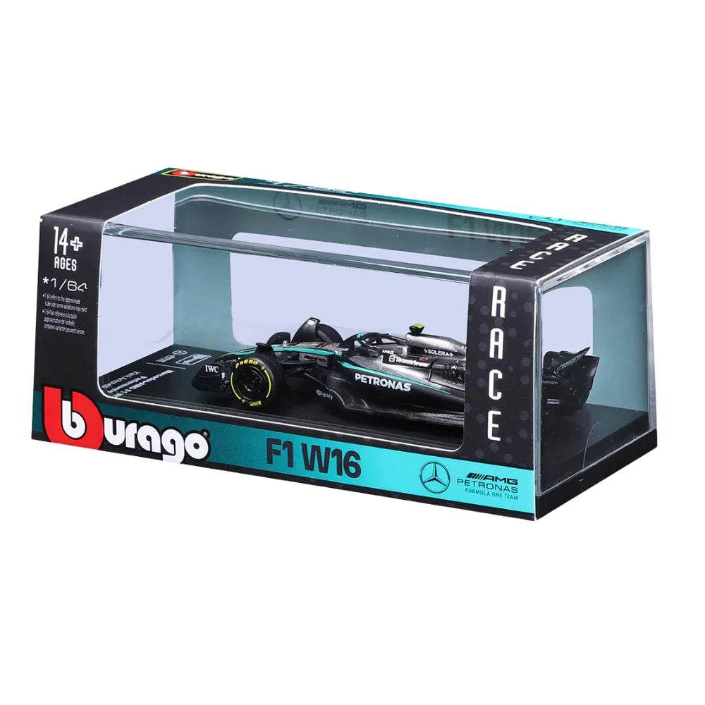 OFFICIAL BBURAGO 2025 MERCEDES-AMG W16 12 KIMI ANTONELLI - SCALE 1 : 64 DIECAST SCALE MODEL