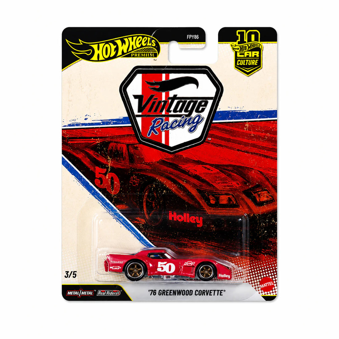 Imported Hot Wheels Premium Vintage Racing Complete Set of 5 – 1:64 Scale Die-Cast Collection