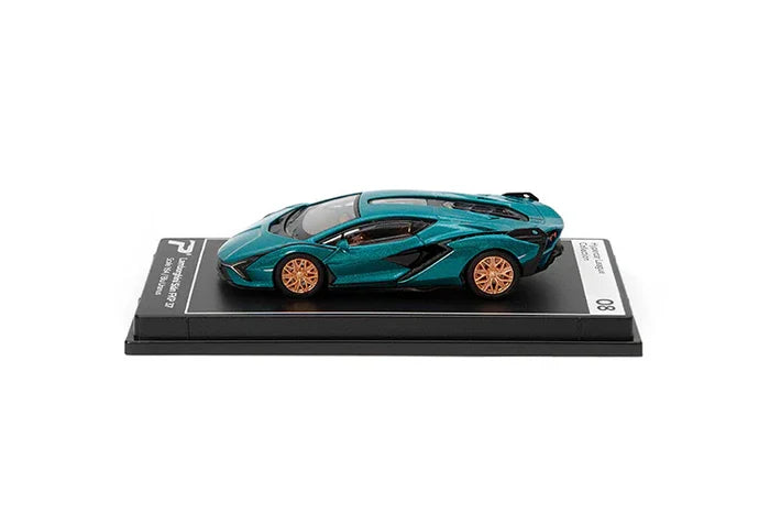 Poster Cars Lamborghini Sián FKP 37 Blu Uranus (H08) – 1:64 Scale Diecast Model