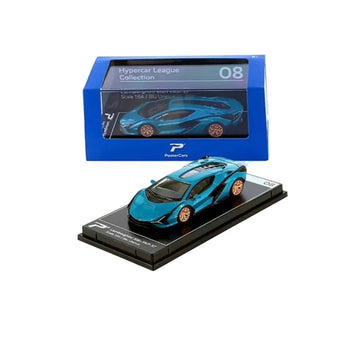 Poster Cars Lamborghini Sián FKP 37 Blu Uranus (H08) – 1:64 Scale Diecast Model