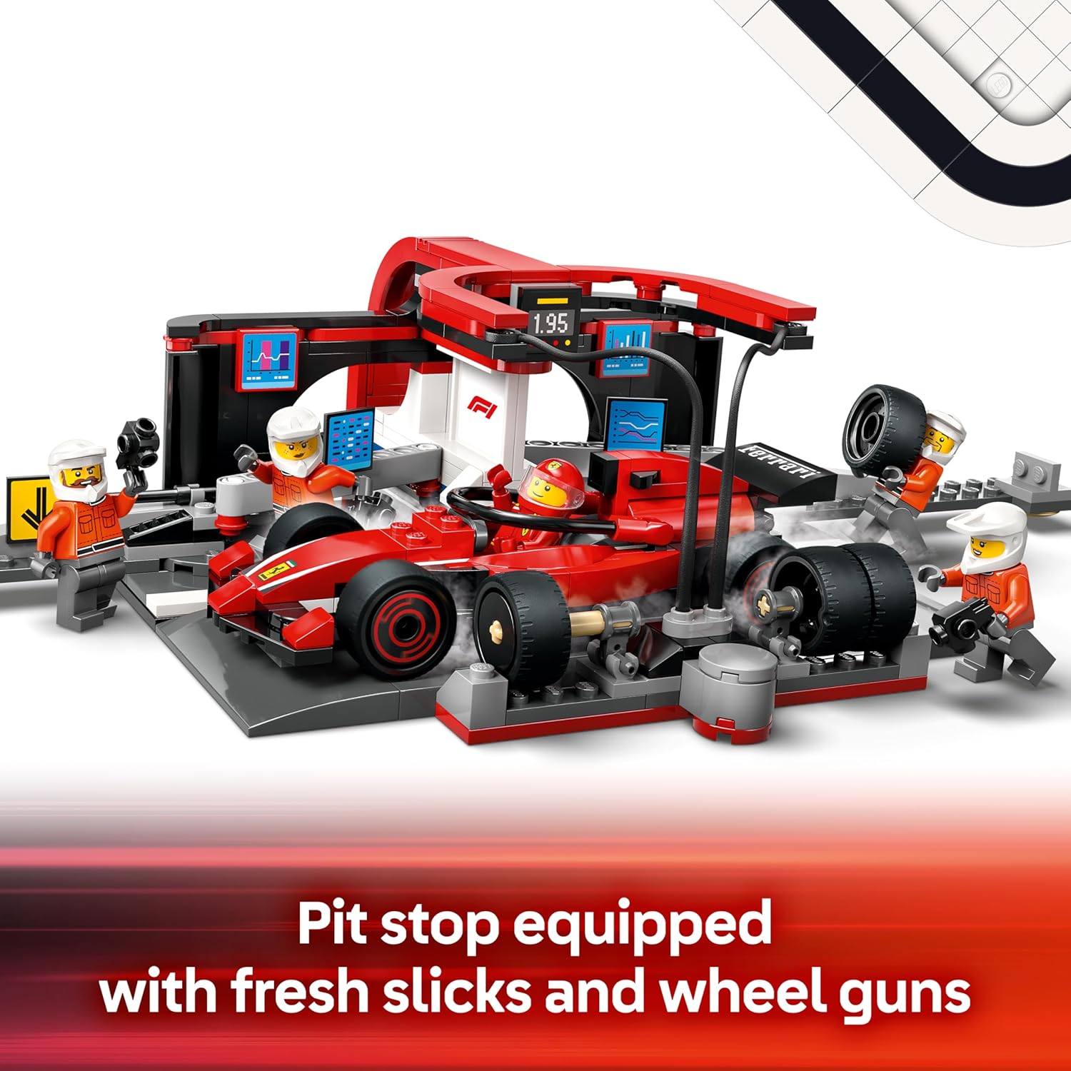 LEGO® City F1® Pit Stop & Pit Crew with Ferrari Car #60443