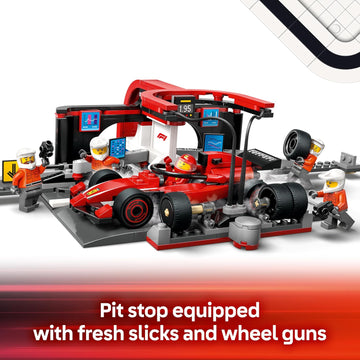 LEGO® City F1® Pit Stop & Pit Crew with Ferrari Car #60443