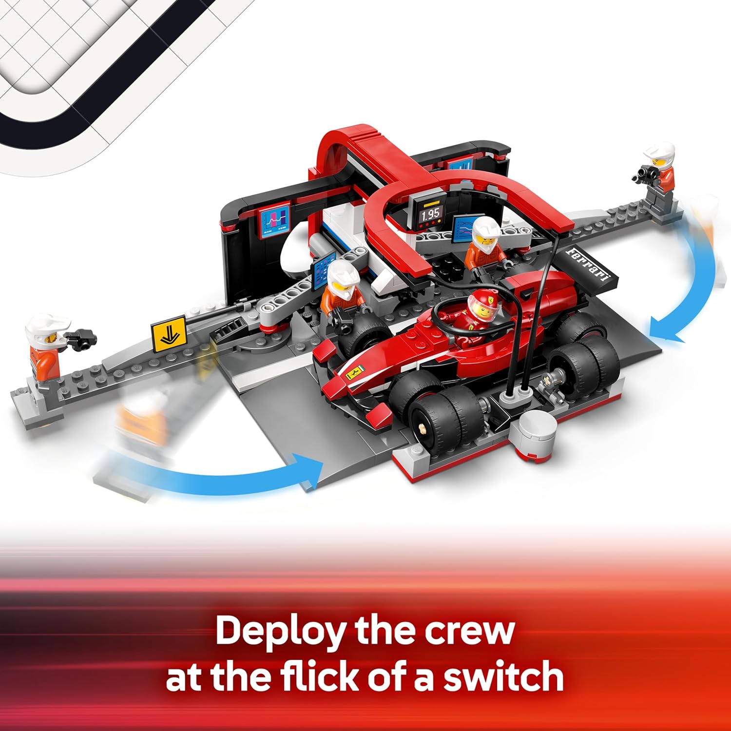 LEGO® City F1® Pit Stop & Pit Crew with Ferrari Car #60443
