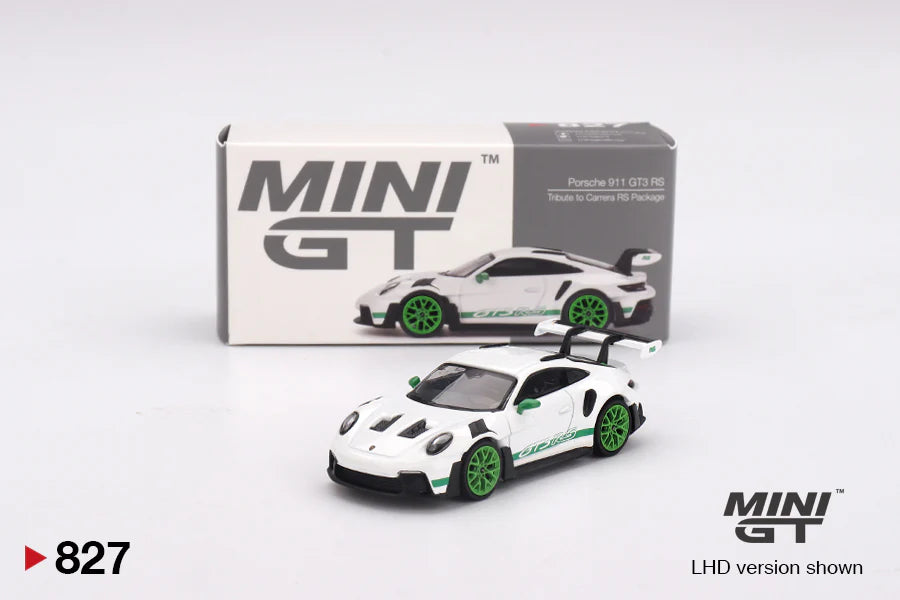 Mini GT #827: Porsche 911 (992) GT3 RS Tribute to Carrera RS Package (Box Version) – 1:64 Scale Die-Cast Model