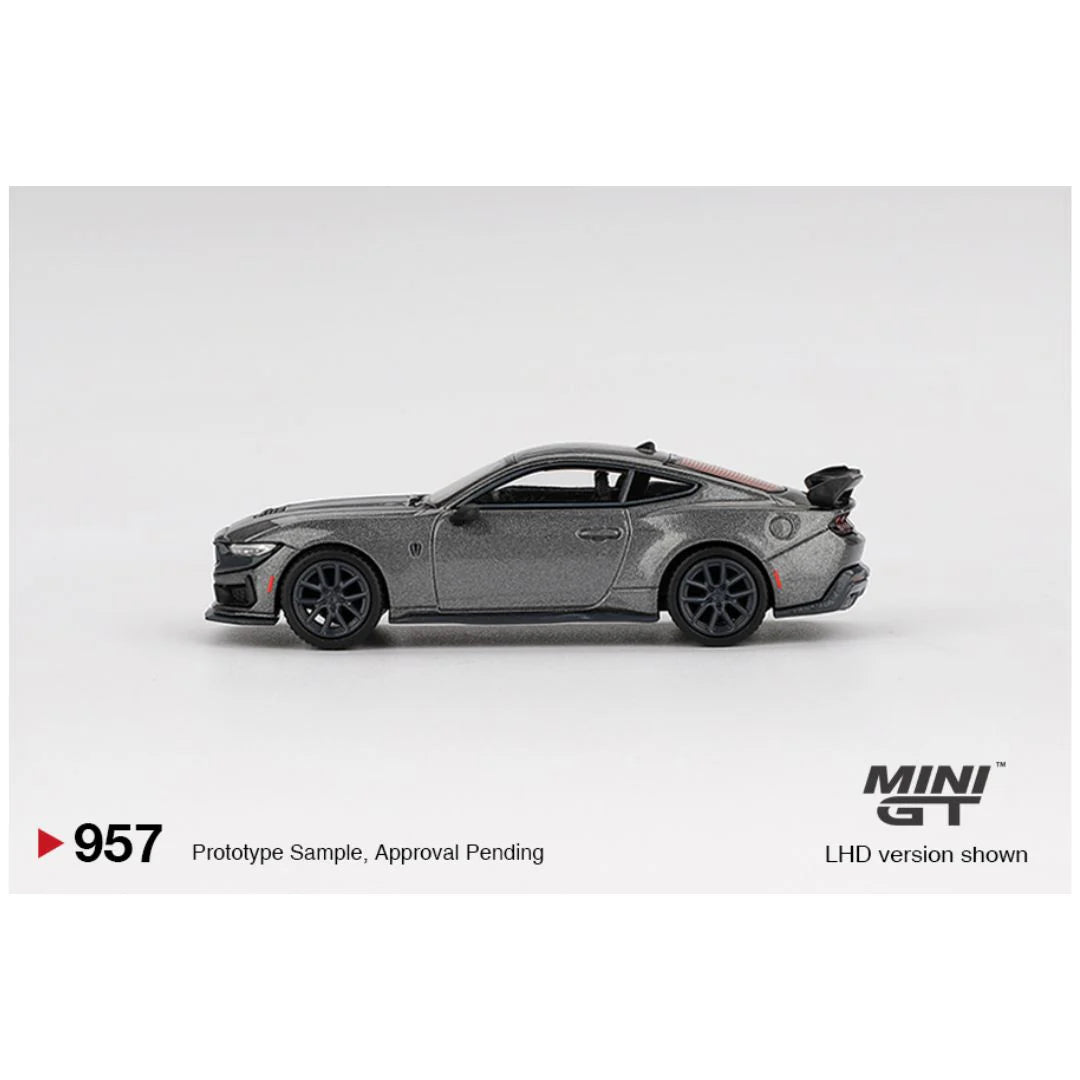 Mini GT Ford Mustang Dark Horse 2024 Carbonized Gray #957 – 1:64 Scale Diecast Model