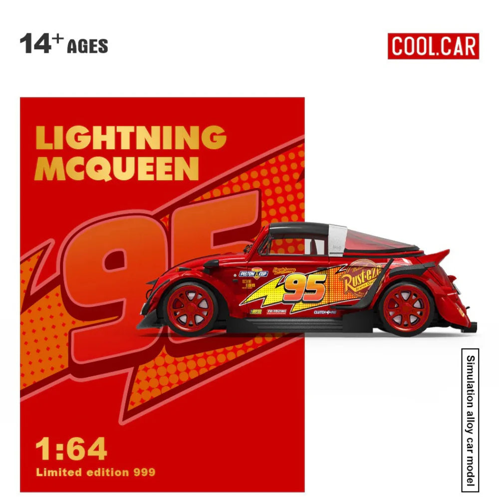 Cool Car Mini Lightning McQueen Livery – 1:64 Scale Die-Cast Model