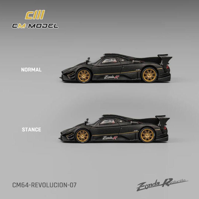 CM Model Pagani Zonda Revolución Dry Carbon – 1:64 Scale Premium Die-Cast Model