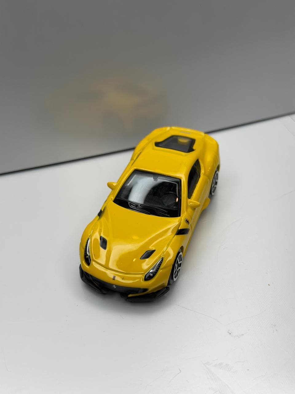 Bburago Ferrari F12tdf Yellow – 1:64 Scale Die-Cast Model