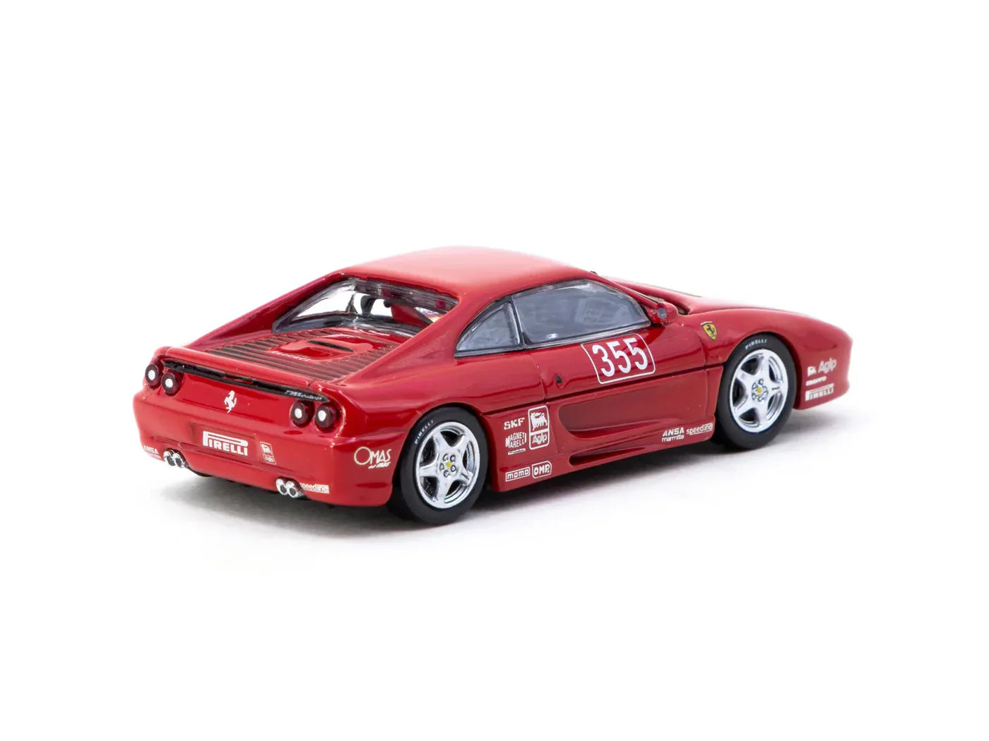 Tarmac Works HOBBY64 Ferrari F355 Challenge Presentation Red (T64-083-PRE) – 1:64 Scale Diecast Model
