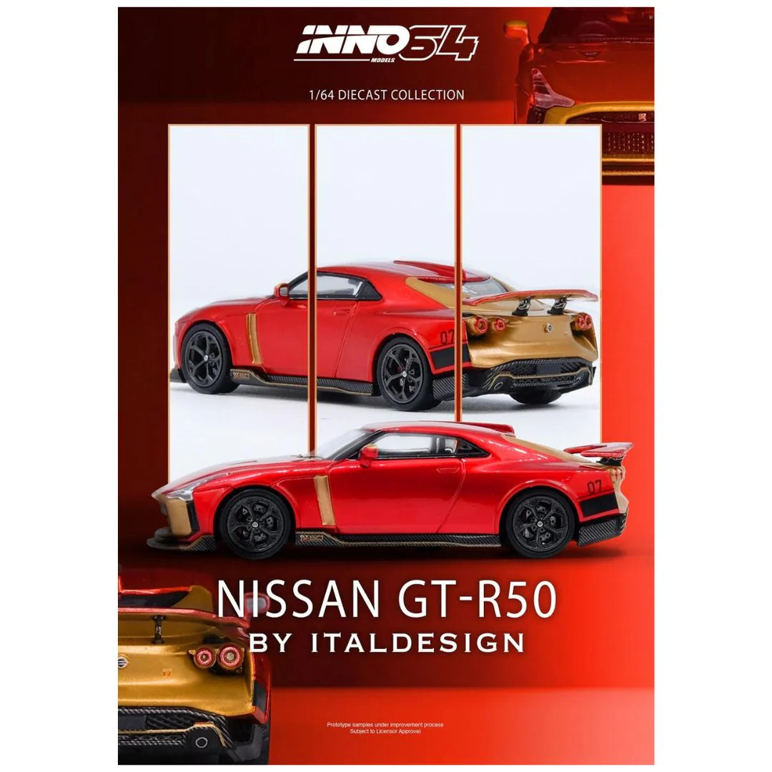 Nissan GT-R50 by Italdesign Red – 1:64 Scale Diecast Model