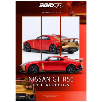 Nissan GT-R50 by Italdesign Red – 1:64 Scale Diecast Model