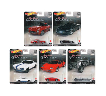 Hot Wheels Car Culture 2022 Jay Leno's Garage Complete Set of 5 Imported – Premium 1:64 Scale Die-Cast Models
