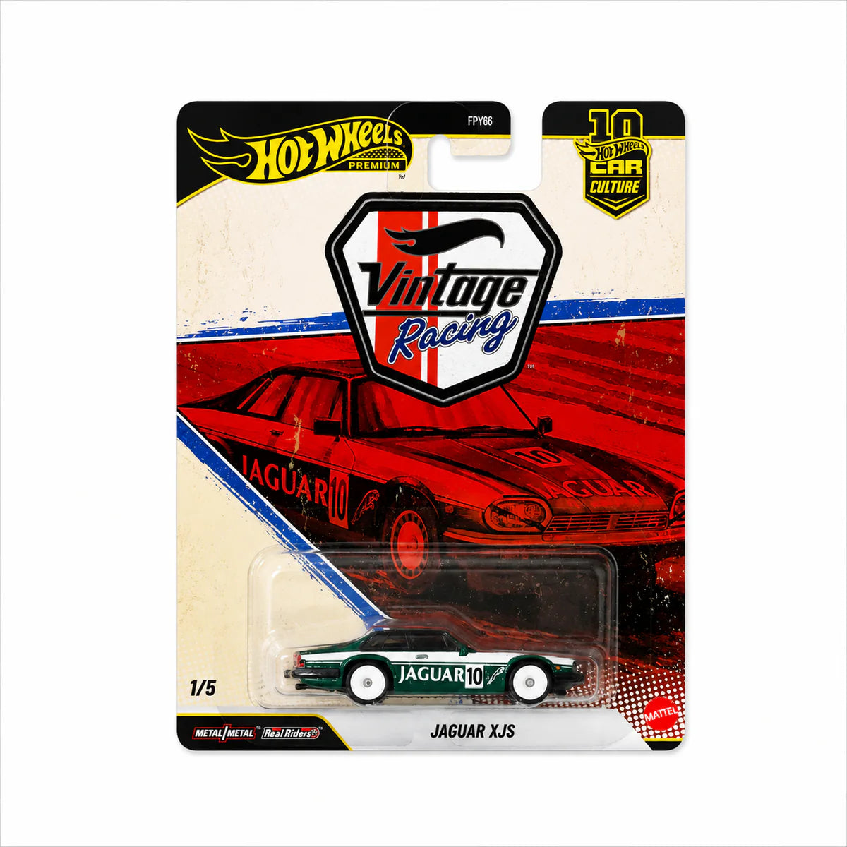 Imported Hot Wheels Premium Vintage Racing Complete Set of 5 – 1:64 Scale Die-Cast Collection