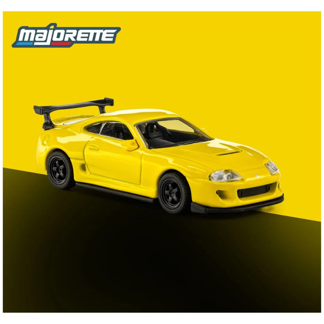 Majorette Metal Collection Wave 5 – 1995 Toyota Supra Yellow | 1:64 Die-Cast Model