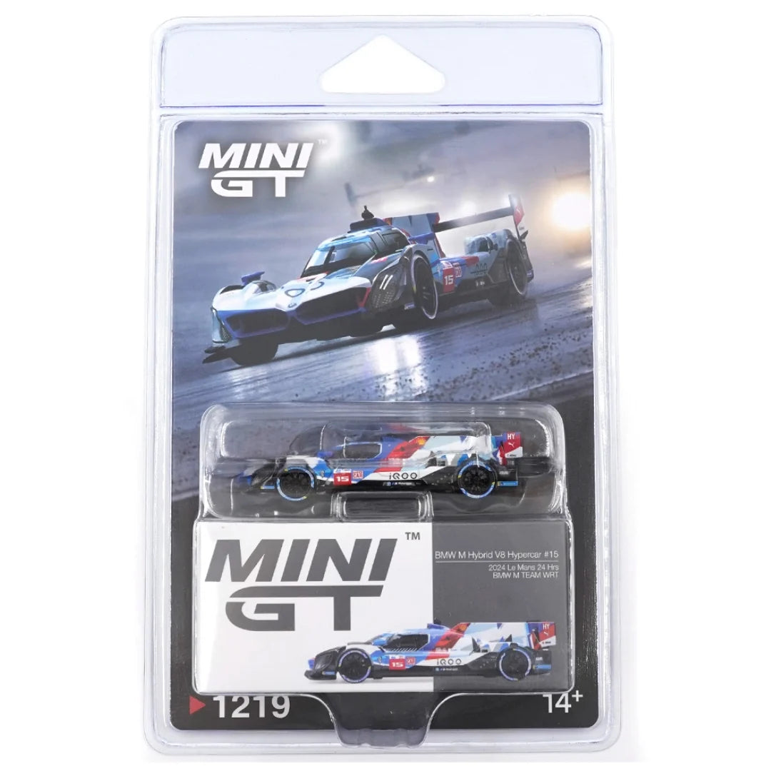 Mini GT Blister #1219 – BMW M Hybrid V8 #15 BMW M Team WRT | 2024 Le Mans 24 Hours